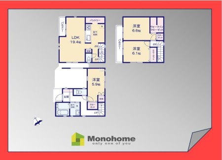 流山市鰭ヶ崎01605　1棟　1号棟